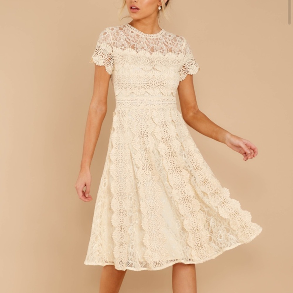 Ivory lace dress
